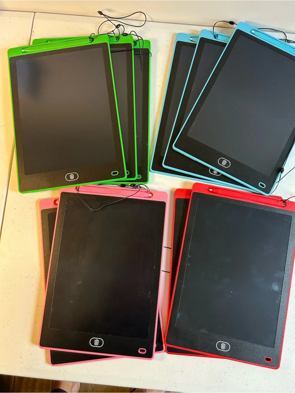 LCD Writing Tablet for Kids, 10 Inch Erasable Drawing Pad Colorful Set of 10